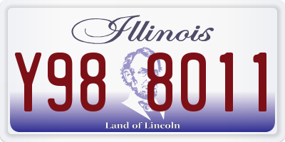 IL license plate Y988011