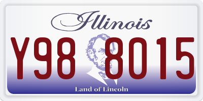 IL license plate Y988015