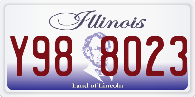 IL license plate Y988023