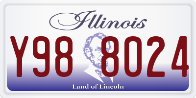 IL license plate Y988024