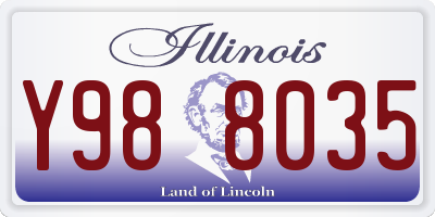 IL license plate Y988035