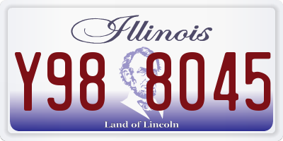 IL license plate Y988045