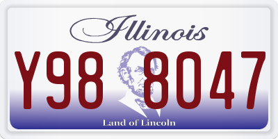 IL license plate Y988047