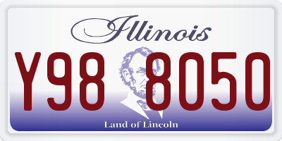 IL license plate Y988050