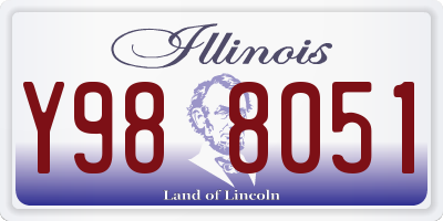 IL license plate Y988051
