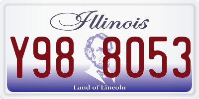 IL license plate Y988053