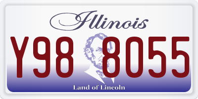 IL license plate Y988055