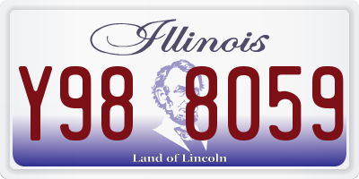 IL license plate Y988059