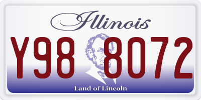 IL license plate Y988072