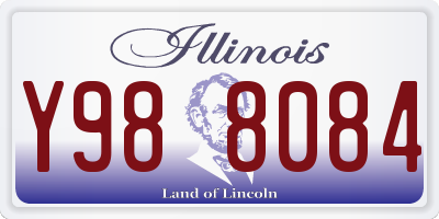 IL license plate Y988084