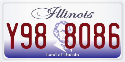 IL license plate Y988086