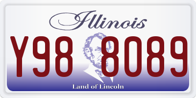IL license plate Y988089