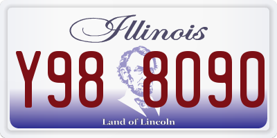 IL license plate Y988090