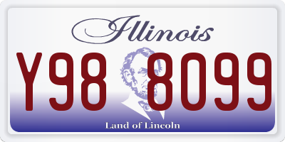 IL license plate Y988099