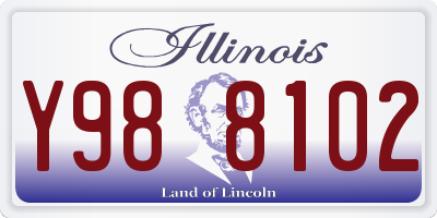 IL license plate Y988102