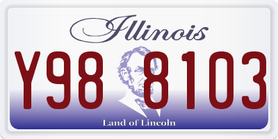 IL license plate Y988103