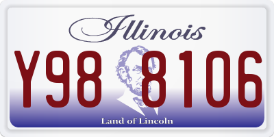 IL license plate Y988106