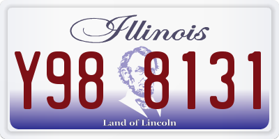 IL license plate Y988131