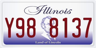 IL license plate Y988137
