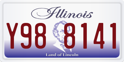 IL license plate Y988141