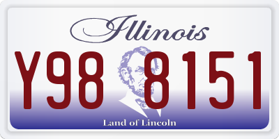 IL license plate Y988151