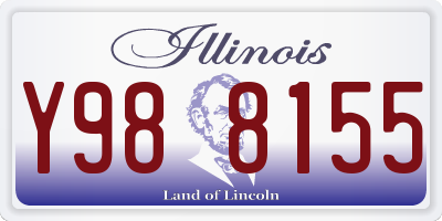 IL license plate Y988155