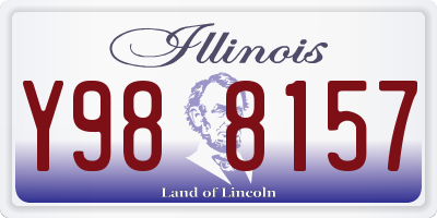 IL license plate Y988157