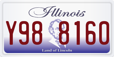 IL license plate Y988160
