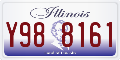 IL license plate Y988161