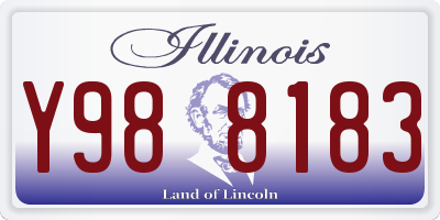 IL license plate Y988183