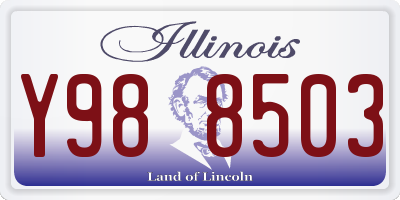 IL license plate Y988503
