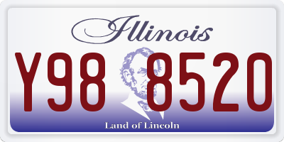 IL license plate Y988520