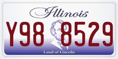 IL license plate Y988529