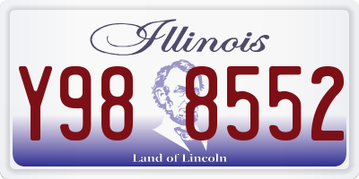 IL license plate Y988552