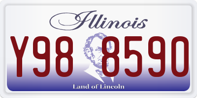 IL license plate Y988590