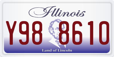 IL license plate Y988610