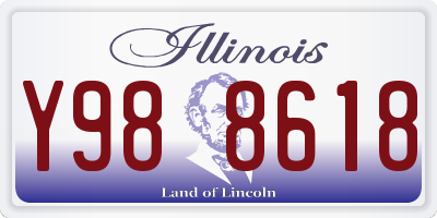 IL license plate Y988618