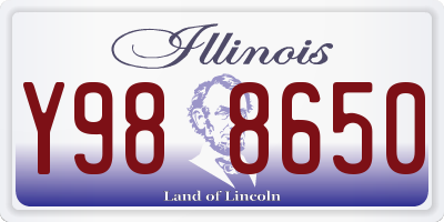 IL license plate Y988650