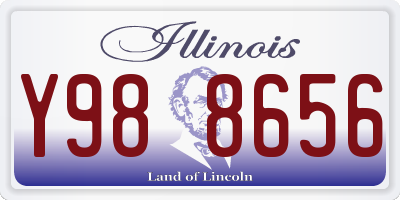 IL license plate Y988656