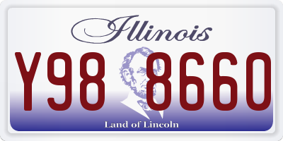 IL license plate Y988660