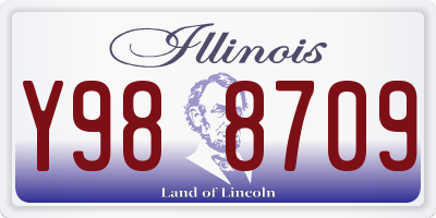 IL license plate Y988709