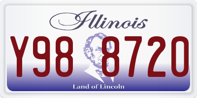 IL license plate Y988720