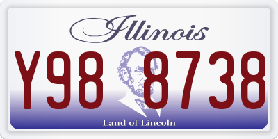 IL license plate Y988738