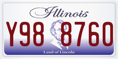 IL license plate Y988760