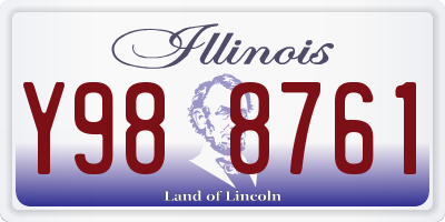 IL license plate Y988761