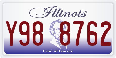 IL license plate Y988762