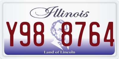 IL license plate Y988764