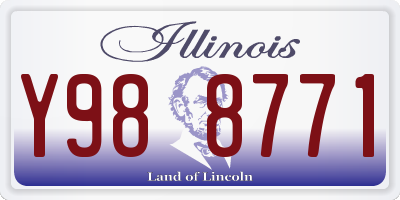 IL license plate Y988771