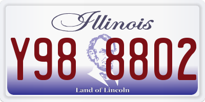 IL license plate Y988802