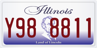IL license plate Y988811